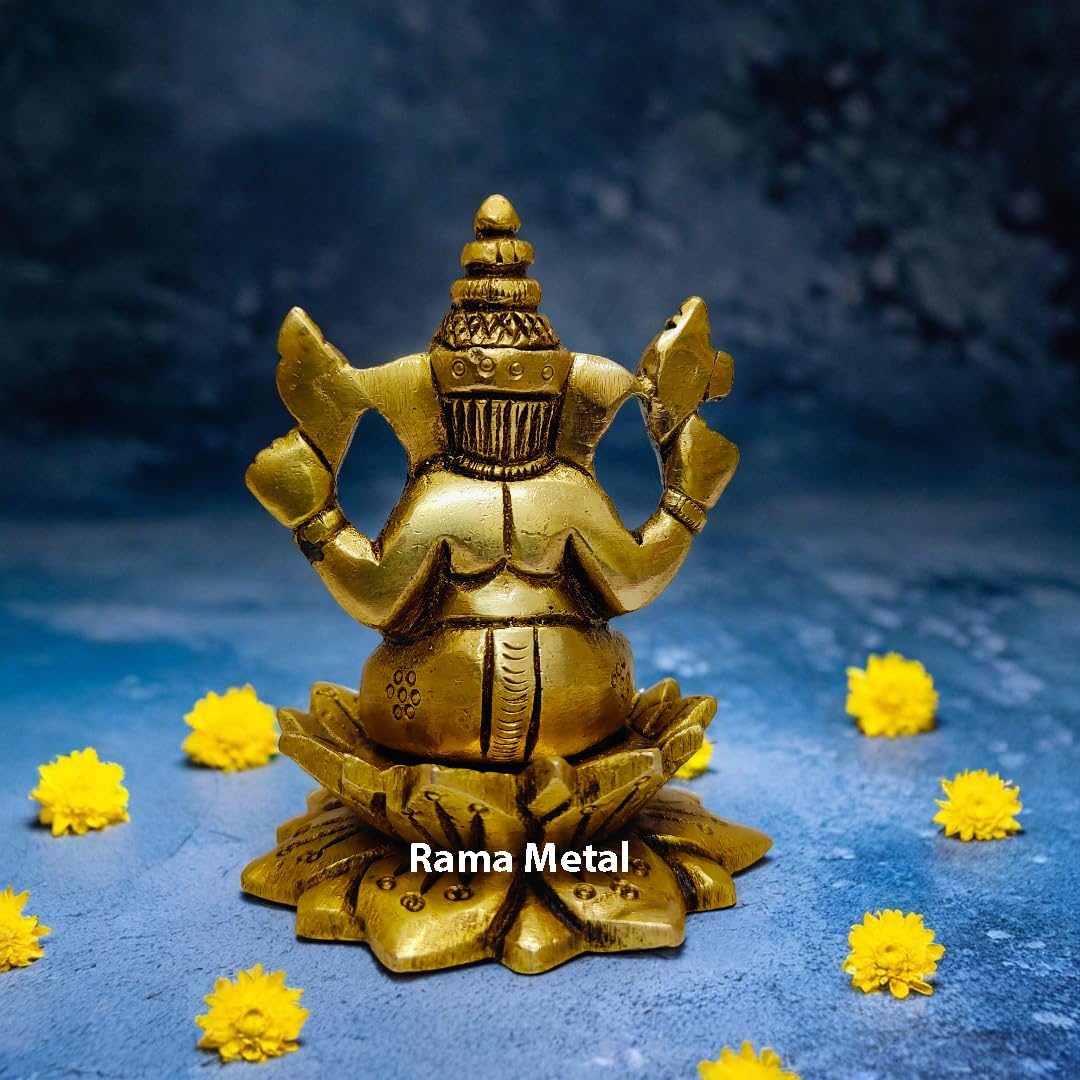 Rama Metal Brass Ganesh Idol